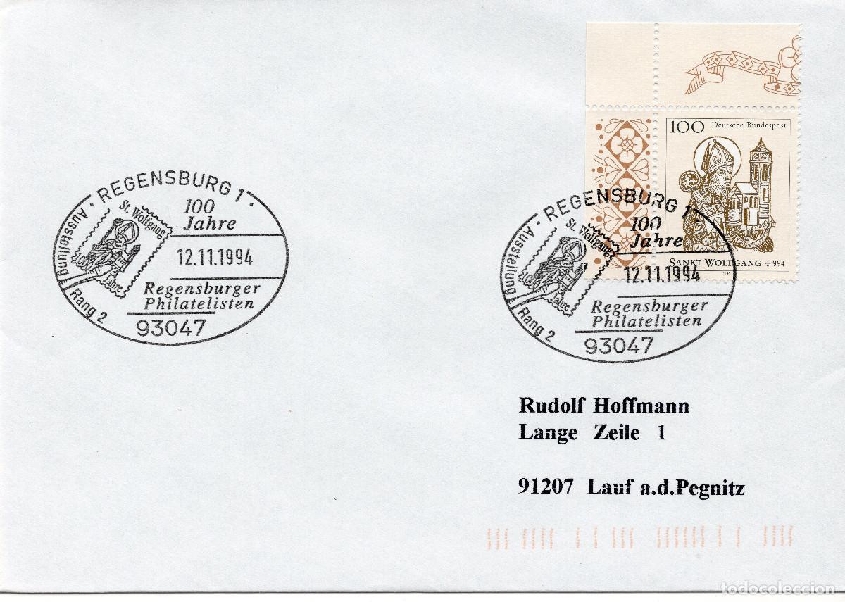 Sellos: ALEMANIA FEDERAL 1994 CARTA FDC MICHEL DE 1762