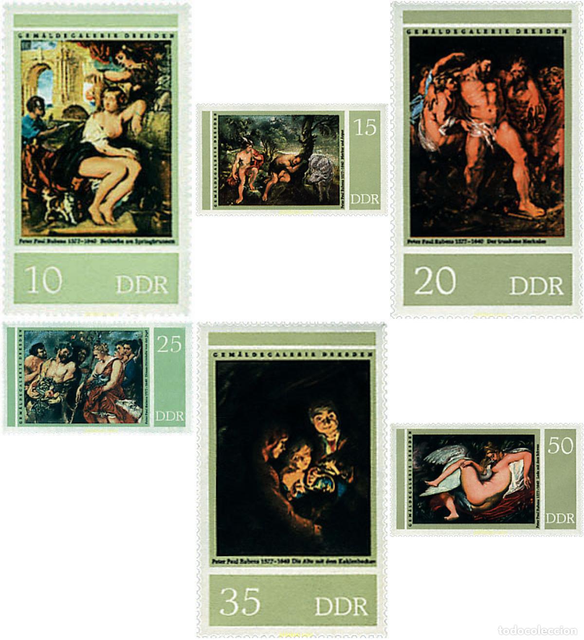 Sellos: 64607 MNH ALEMANIA DEMOCRATICA 1977 400 ANIVERSARIO DEL NACIMIENTO DE PETER PAUL RUBENS
