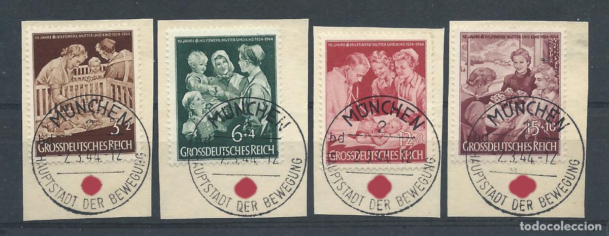 Sellos: Allemagne Empire N&deg;786/89 Obl (FU) 1944 - Oblit&eacute;ration FDC 7/3/1944 - Secours aux M&egrave;res