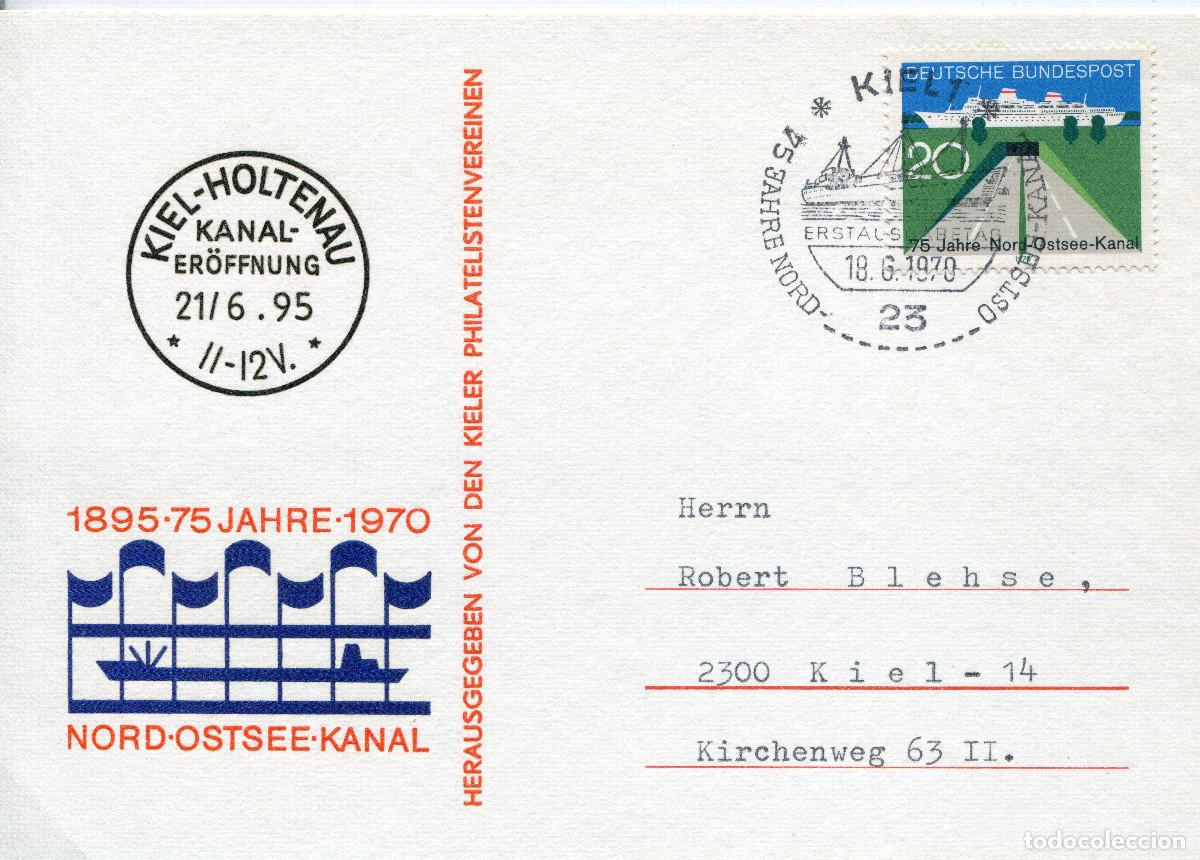 Sellos: ALEMANIA FEDERAL 1970 CARTA FDC MICHEL DE 628