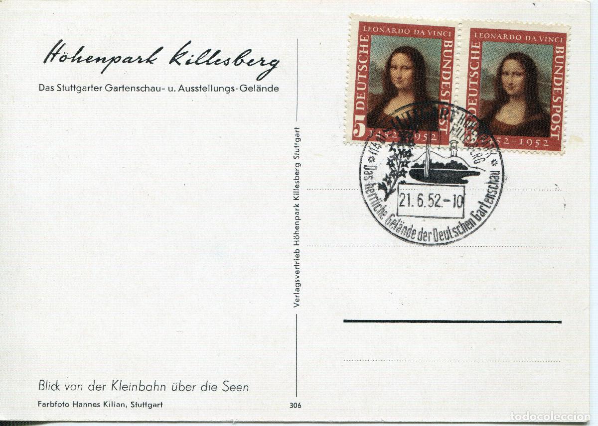 Sellos: ALEMANIA FEDERAL 1952 CARTA FDC MICHEL DE 148