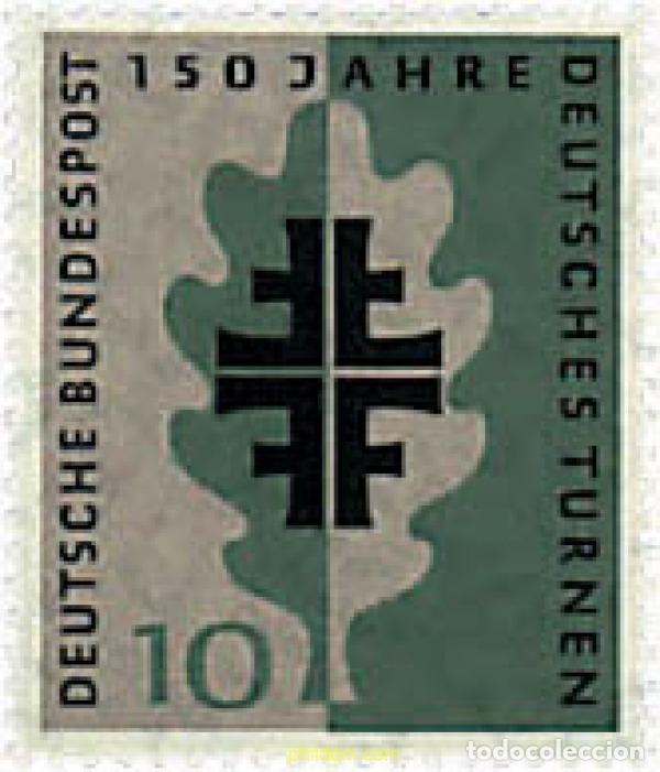 Sellos: 214086 HINGED ALEMANIA FEDERAL 1958 150 ANIVERSARIO DE LOS FESTIVALES DE GIMNASIA