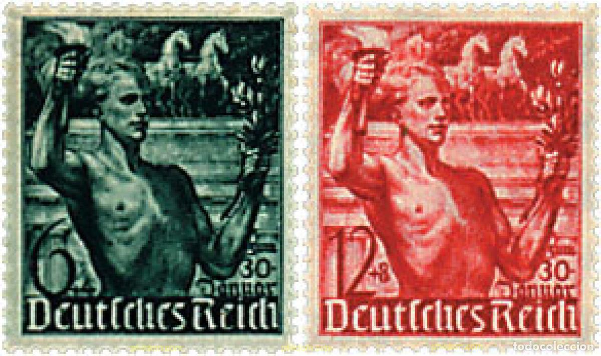 Timbres: 199542 HINGED ALEMANIA 1938 ATLETA
