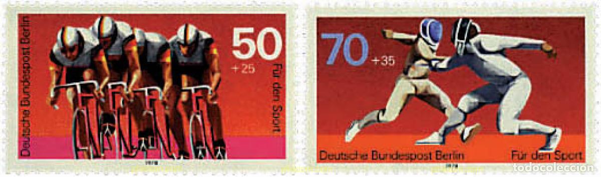 Timbres: 64706 MNH ALEMANIA. Berl&iacute;n 1978 PRO DEPORTE