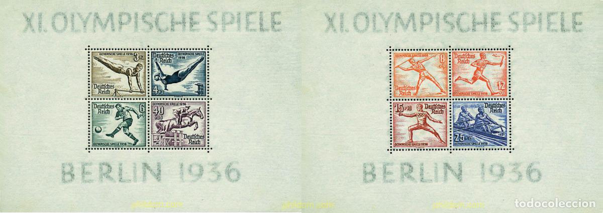 Timbres: 202969 HINGED ALEMANIA 1936 11 JUEGOS OLIMPICOS VERANO BERLIN 1936