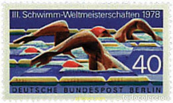 Timbres: 64708 MNH ALEMANIA. Berl&iacute;n 1978 3 CAMPEONATO DEL MUNDO DE NATACION