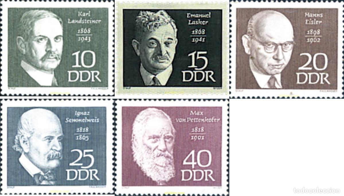 Sellos: 36163 MNH ALEMANIA DEMOCRATICA 1968 PERSONALIDADES