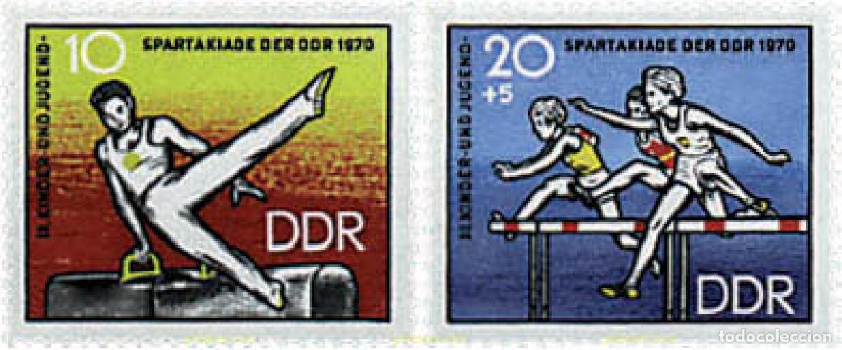 Sellos: 64542 MNH ALEMANIA DEMOCRATICA 1970 3 JUEGOS DEPORTIVOS JUVENILES