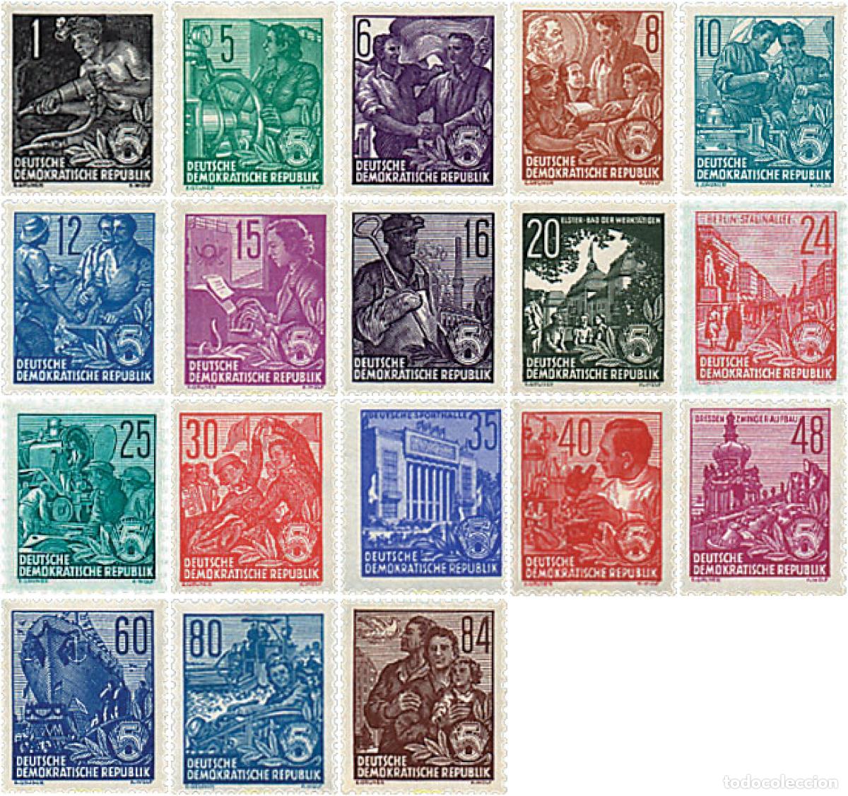 Sellos: 56149 MNH ALEMANIA DEMOCRATICA 1953 PLAN QUINQUENAL