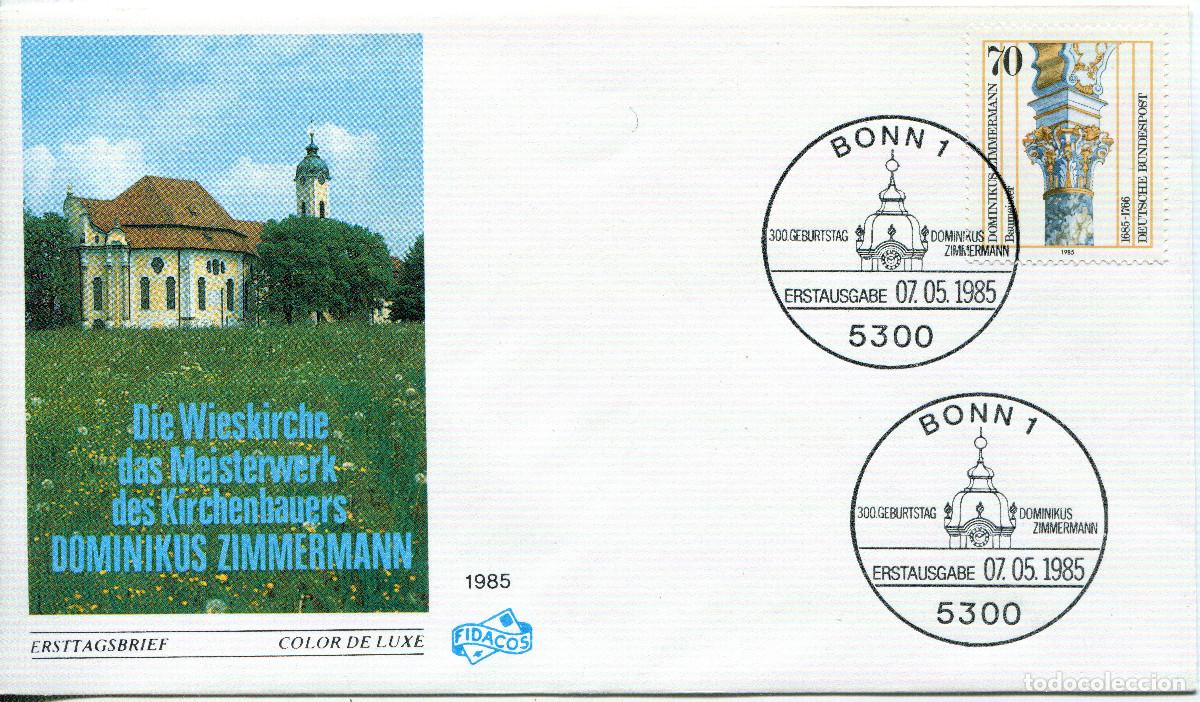 Sellos: ALEMANIA FEDERAL 1985 CARTA FDC MICHEL DE 1251