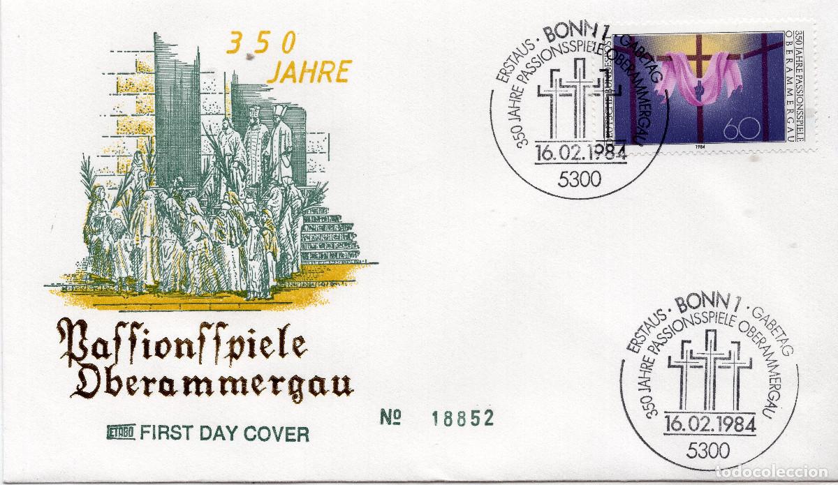 Briefmarken: ALEMANIA FEDERAL 1984 CARTA FDC MICHEL DE 1201
