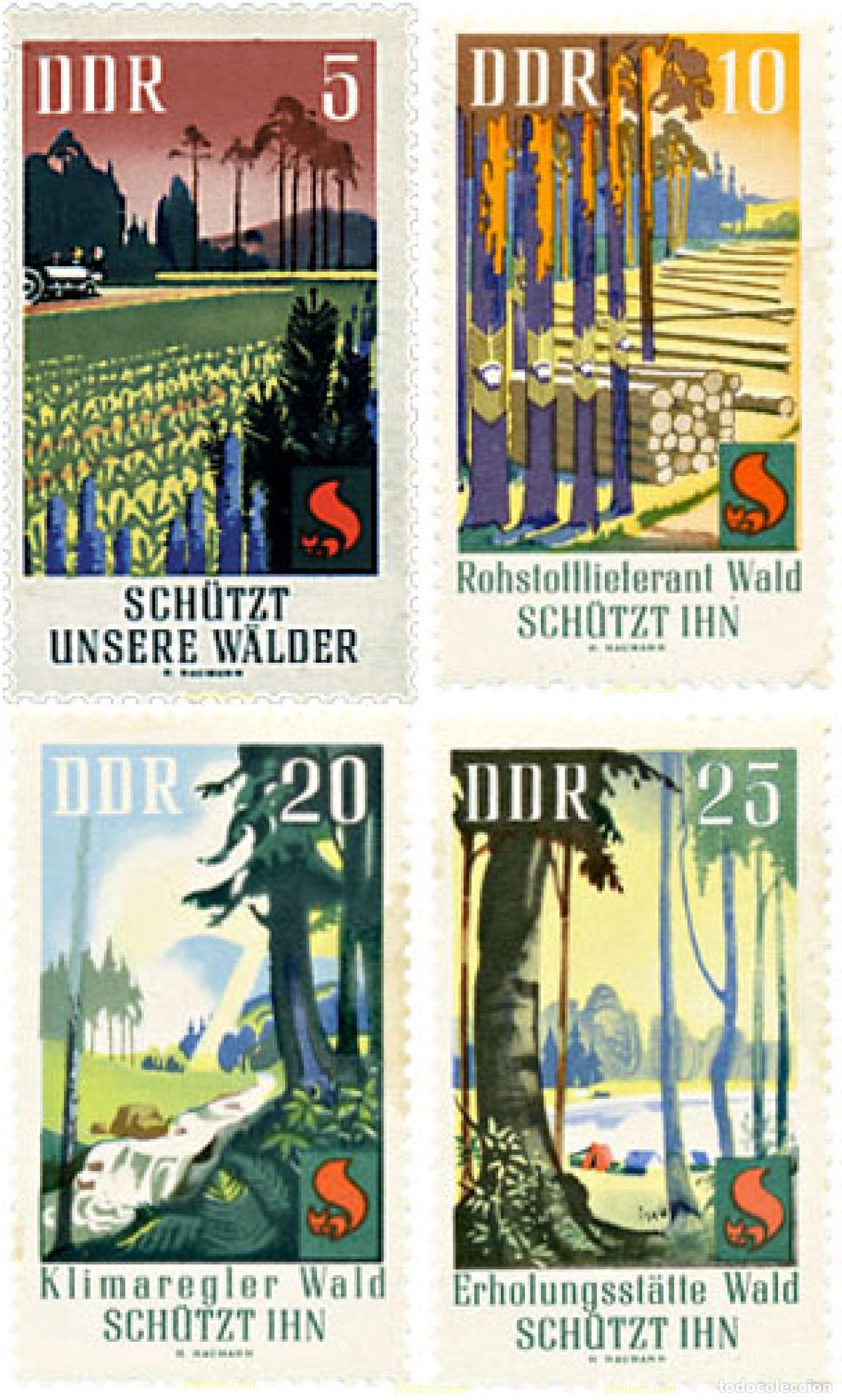 Sellos: 64540 MNH ALEMANIA DEMOCRATICA 1969 PROTECCION CONTRA LOS INCENDIOS FORESTALES