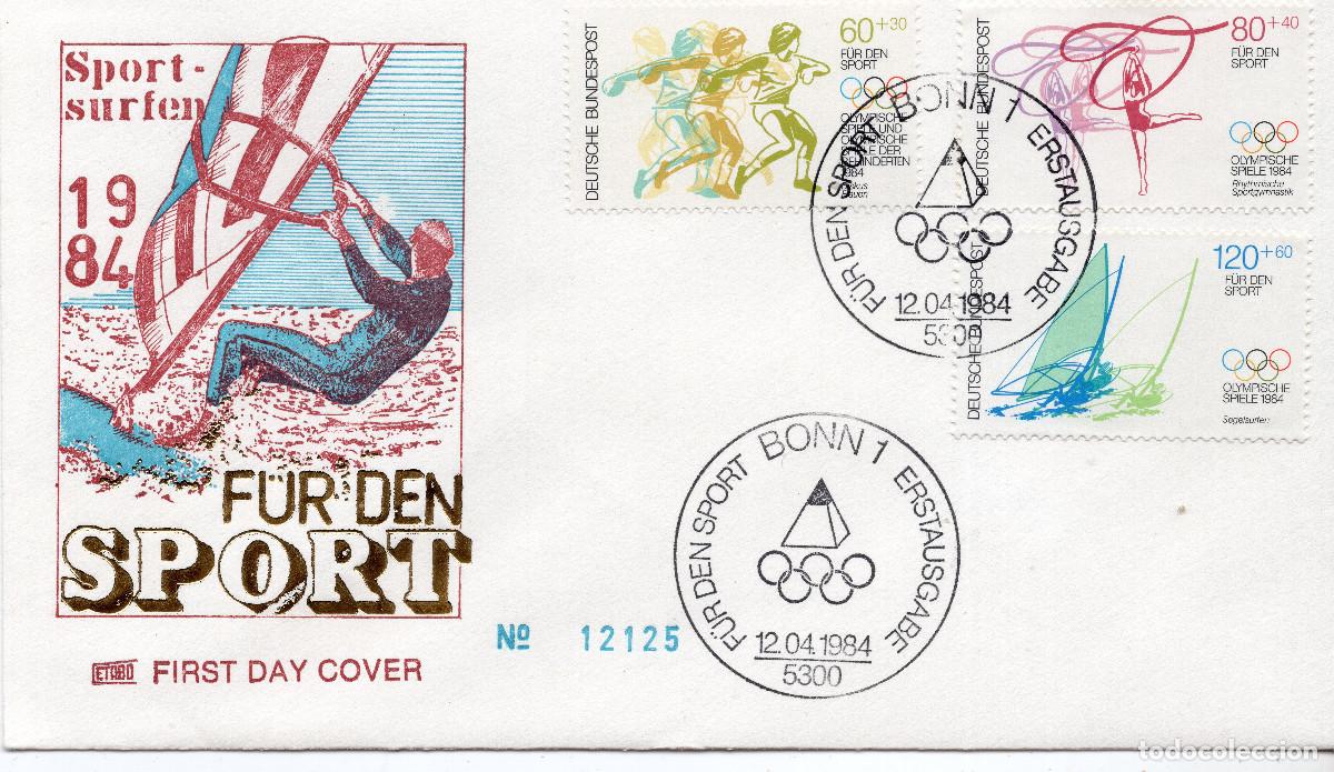Sellos: ALEMANIA FEDERAL 1984 CARTA FDC MICHEL DE 1206-1208