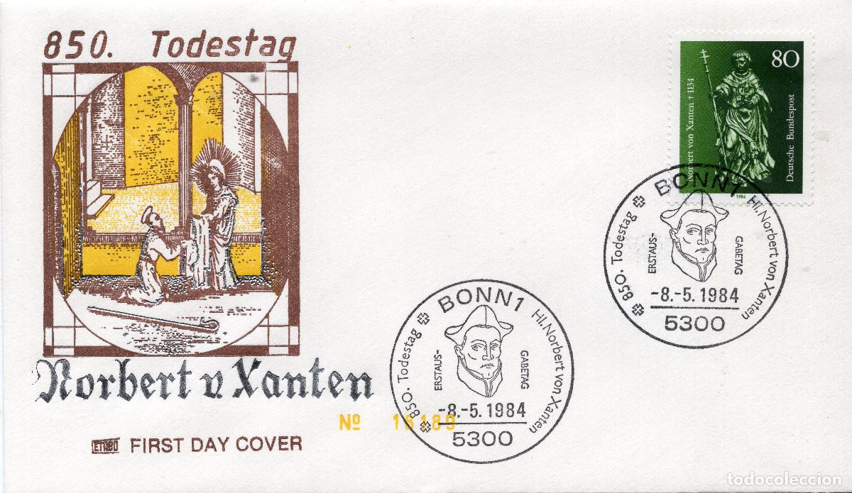 Sellos: ALEMANIA FEDERAL 1984 CARTA FDC MICHEL DE 1212
