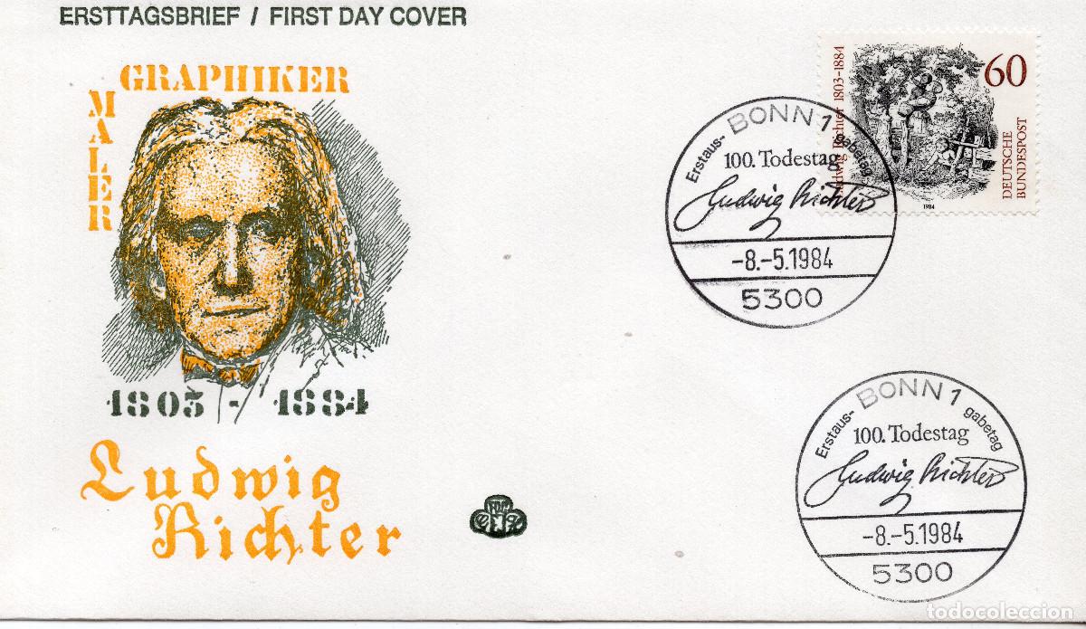 Sellos: ALEMANIA FEDERAL 1984 CARTA FDC MICHEL DE 1213
