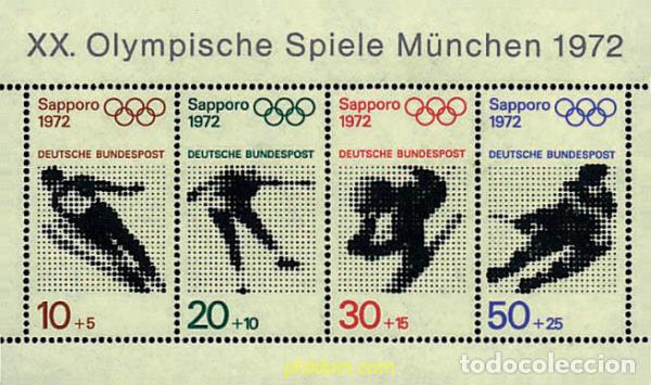 Sellos: 74415 MNH ALEMANIA FEDERAL 1971 20 JUEGOS OLIMPICOS VERANO MUNICH 1972