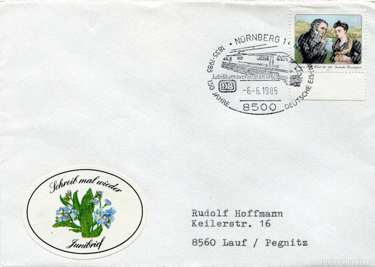 Sellos: ALEMANIA FEDERAL 1985 CARTA MICHEL DE 1246