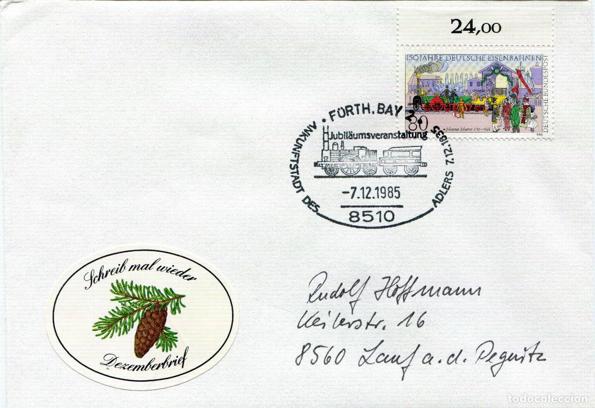 Sellos: ALEMANIA FEDERAL 1985 CARTA MICHEL DE 1264