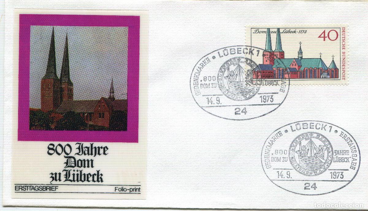Sellos: ALEMANIA FEDERAL 1973 CARTA FDC MICHEL DE 779