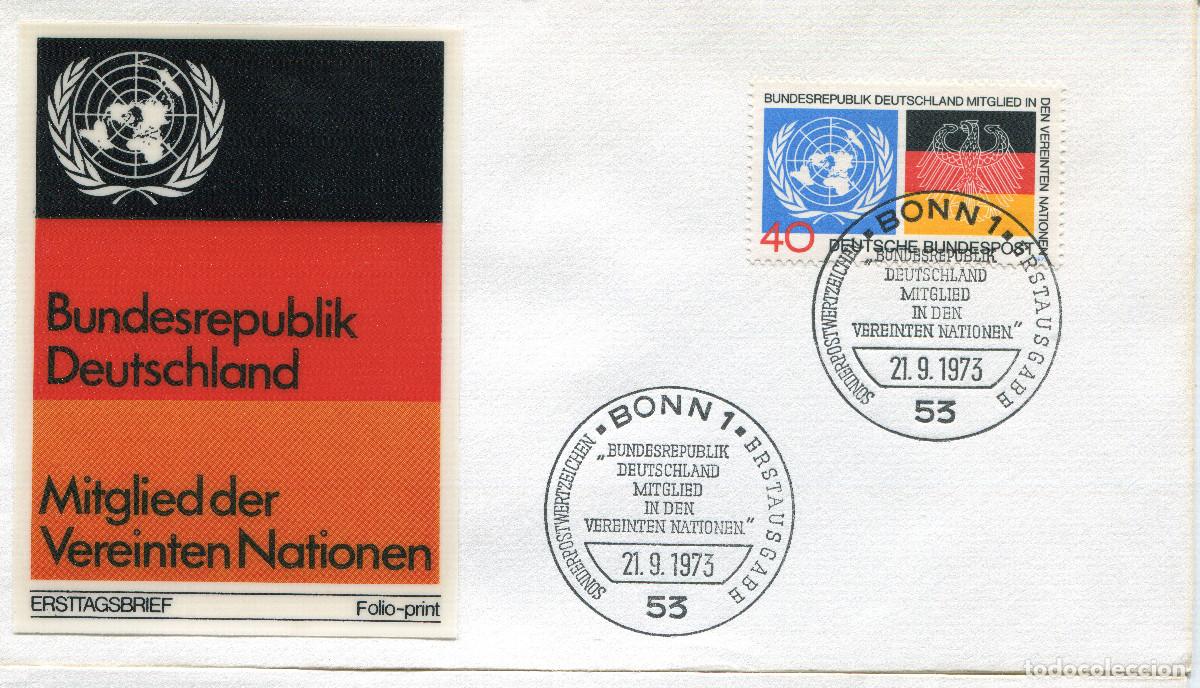 Stamps: ALEMANIA FEDERAL 1973 CARTA FDC MICHEL DE 781