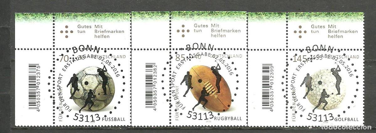 Sellos: ALEMANIA FEDERAL 2016 - MICHEL NRO. 3235-37- MATASELLADO