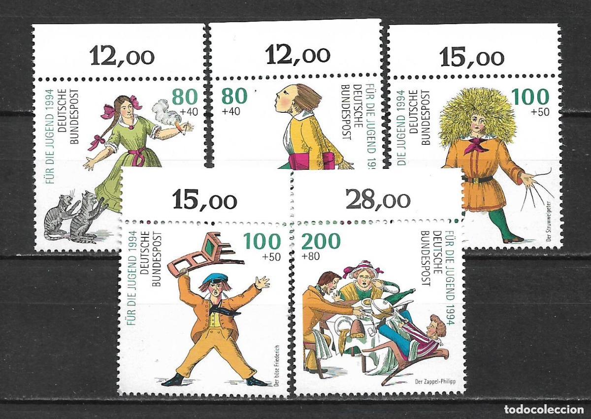 Sellos: alemania 1994 michel 1726/1730 ** mnh 15&euro;- 14/15