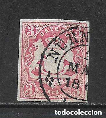 Sellos: alemania bayern 1867 michel 15 usado 10&euro; - 2/1