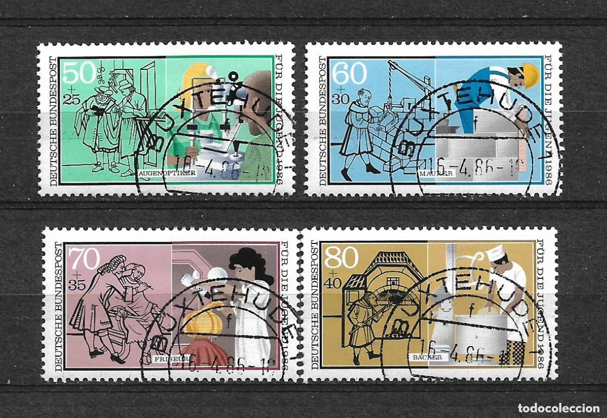 Sellos: alemania 1986 serie completa usado oficios 6.50&euro; - 28/35