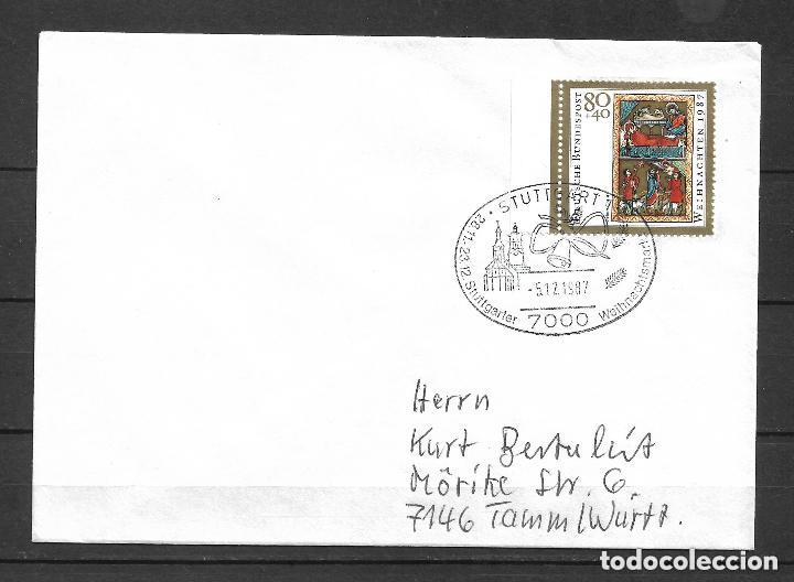 Sellos: alemania 1987 michel 1346 matasello especial navidad - 25-2