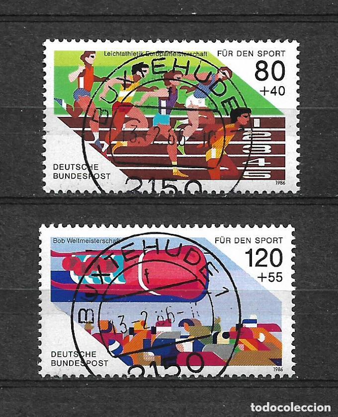 Sellos: alemania 1986 serie completa usado deporte 5&euro; - 28/35