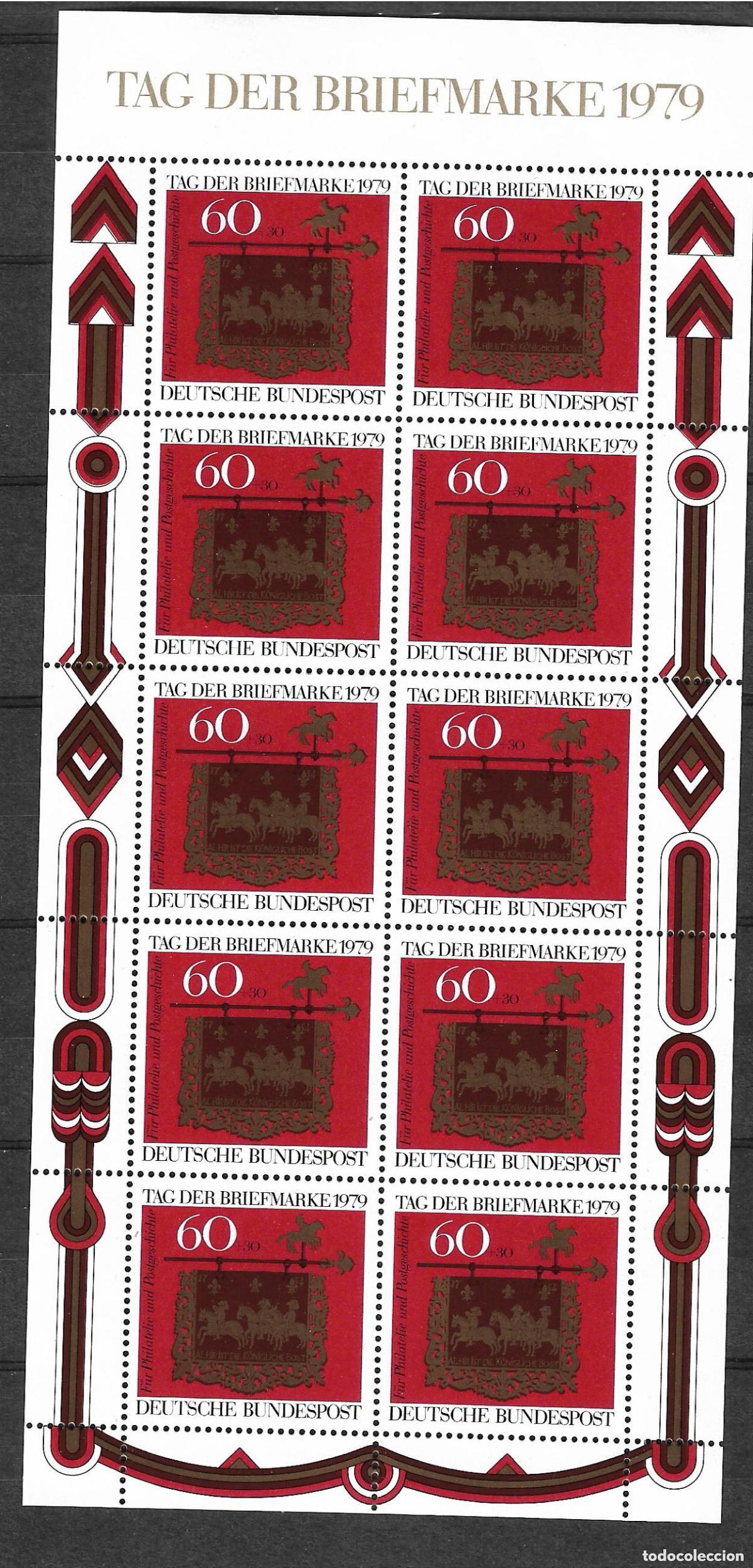 Sellos: alemania 1979 hoja bloque ** mnh 14&euro; - 130