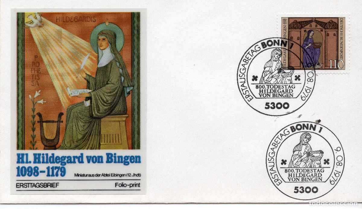 Sellos: ALEMANIA FEDERAL 1979 CARTA FDC MICHEL DE 1018