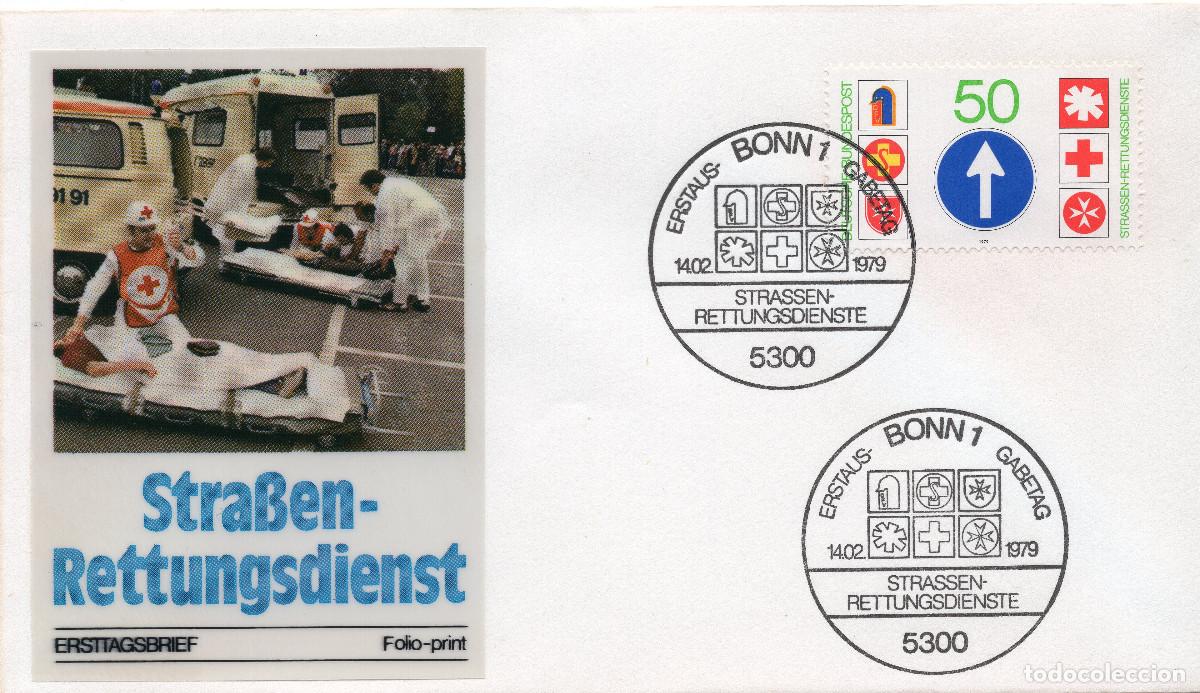 Sellos: ALEMANIA FEDERAL 1979 CARTA FDC MICHEL DE 1004