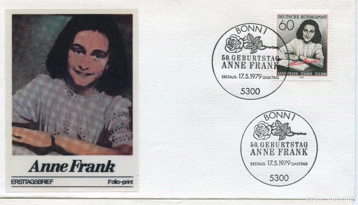 Sellos: ALEMANIA FEDERAL 1979 CARTA FDC MICHEL DE 1013