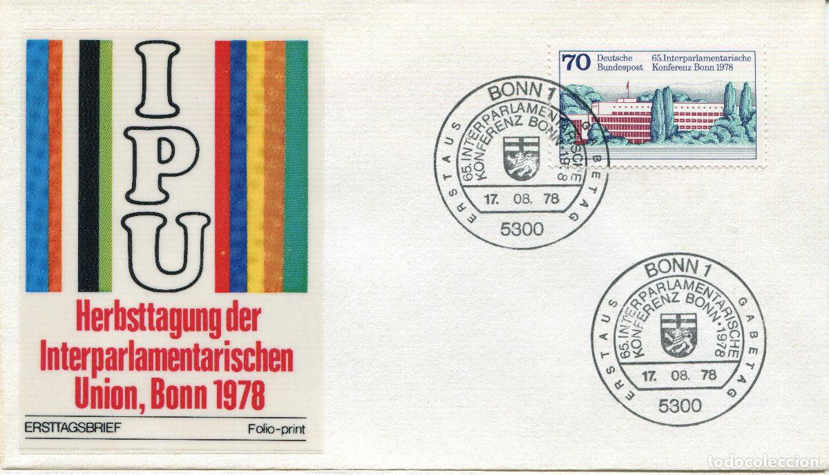 Sellos: ALEMANIA FEDERAL 1978 CARTA FDC MICHEL DE 976