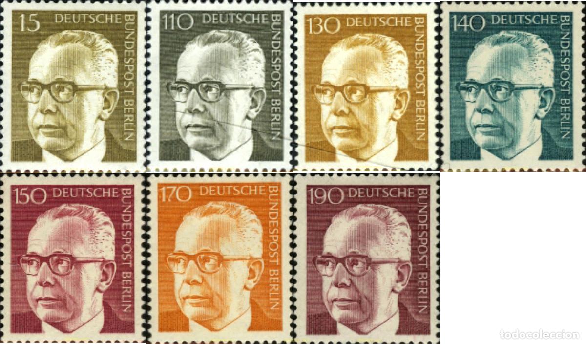 Sellos: 131064 MNH ALEMANIA. Berl&iacute;n 1972 PRESIDENTE GUSTAV HEINEMANN