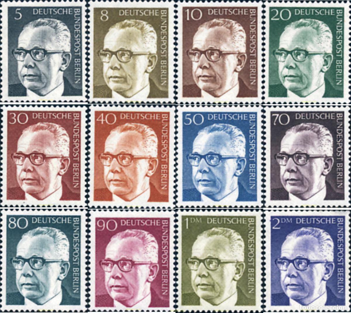 Sellos: 131034 MNH ALEMANIA. Berl&iacute;n 1970 PRESIDENTE GUSTAV HEINEMANN