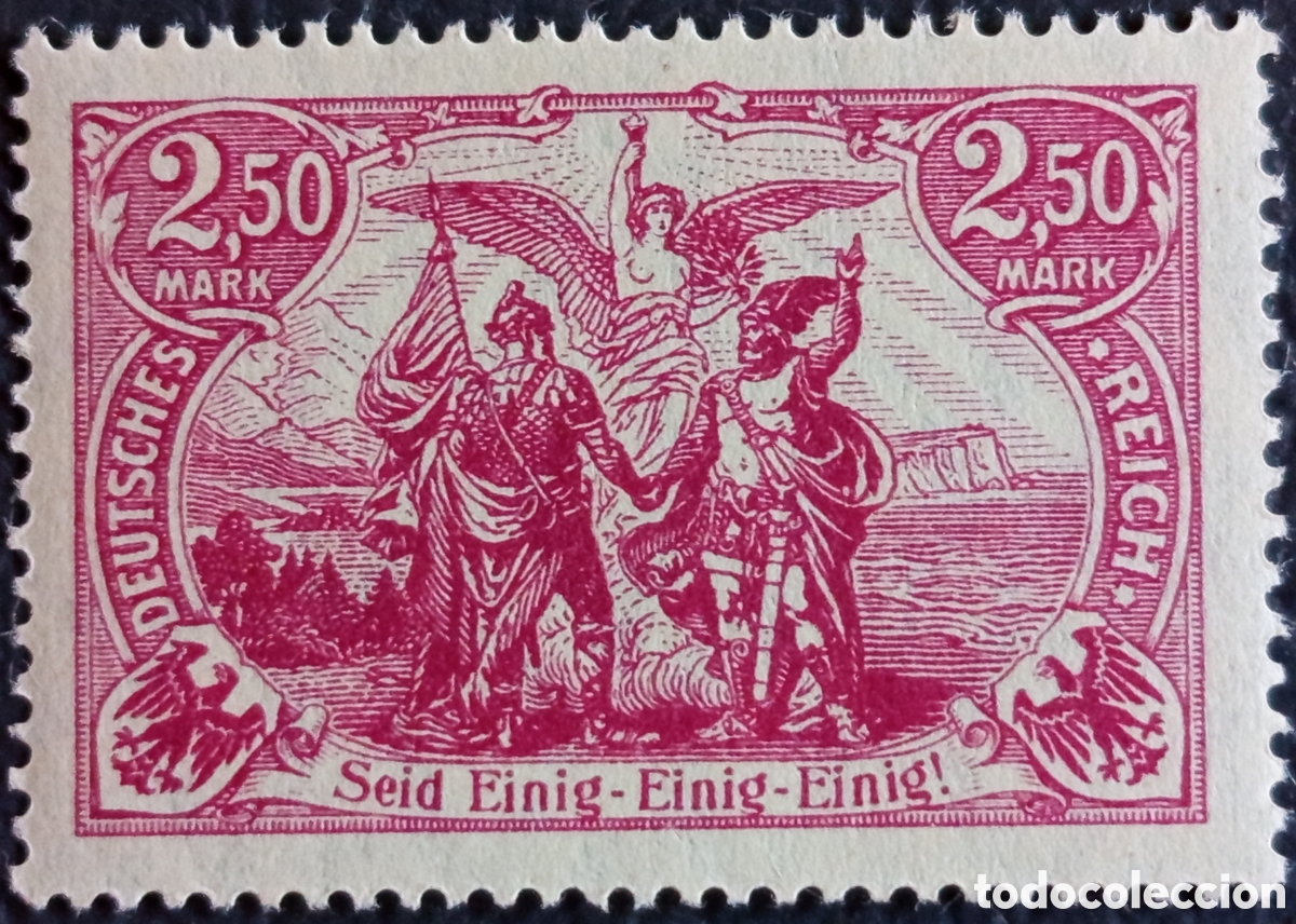 Sellos: Alemania Reich 1920 Seid Einig 2,50 Mark Carm&iacute;n Michel 114 MNH★★
