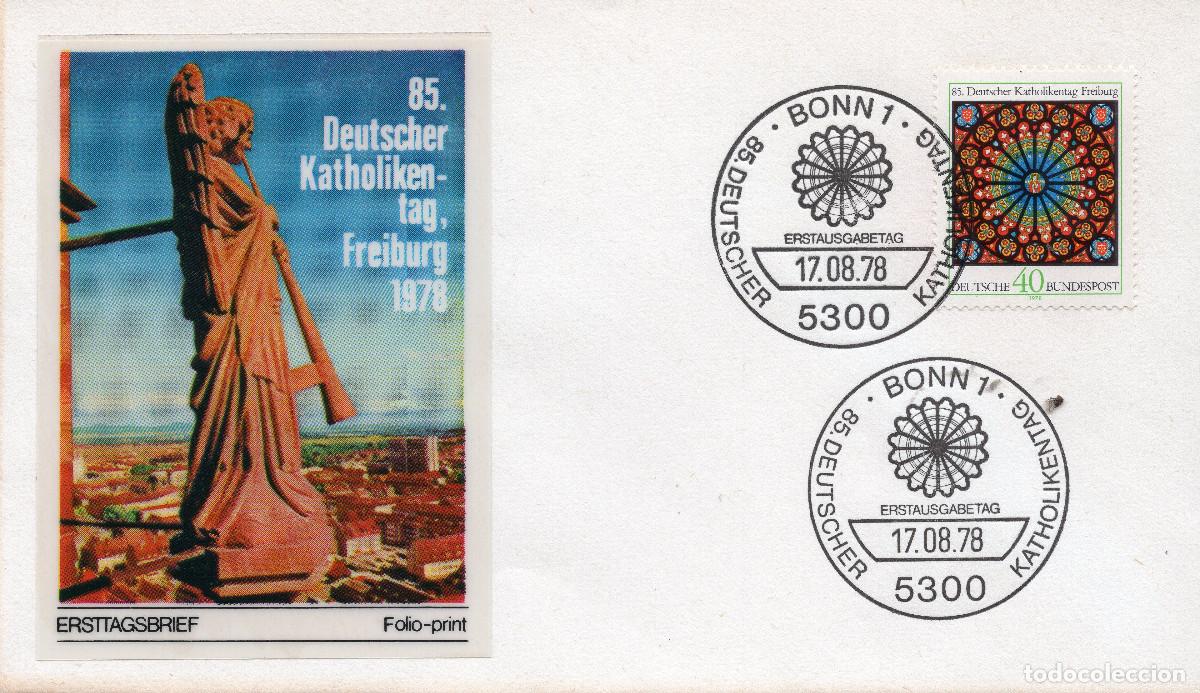 Sellos: ALEMANIA FEDERAL 1978 CARTA FDC MICHEL DE 977