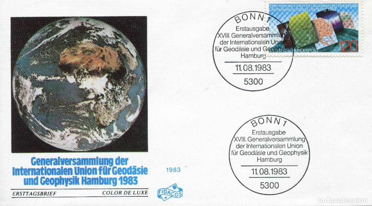Sellos: ALEMANIA FEDERAL 1983 CARTA FDC MICHEL DE 1187