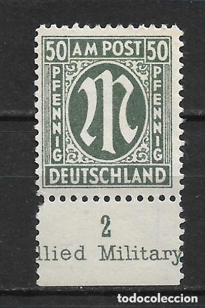 Sellos: alemania alliierte besetzung bizona 1945 michel 32 bA ** mnh 10&euro; - 33/33