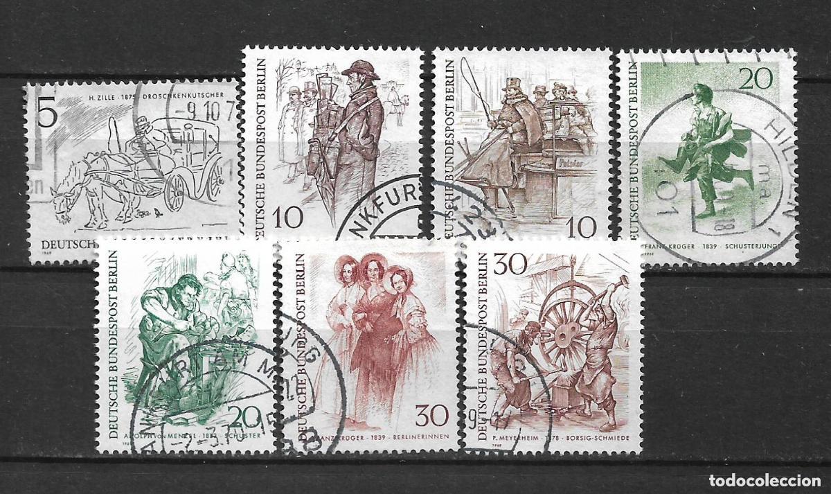 Sellos: alemania berlin 1969 michel 330/336 usado 2.10&euro; - 5/19