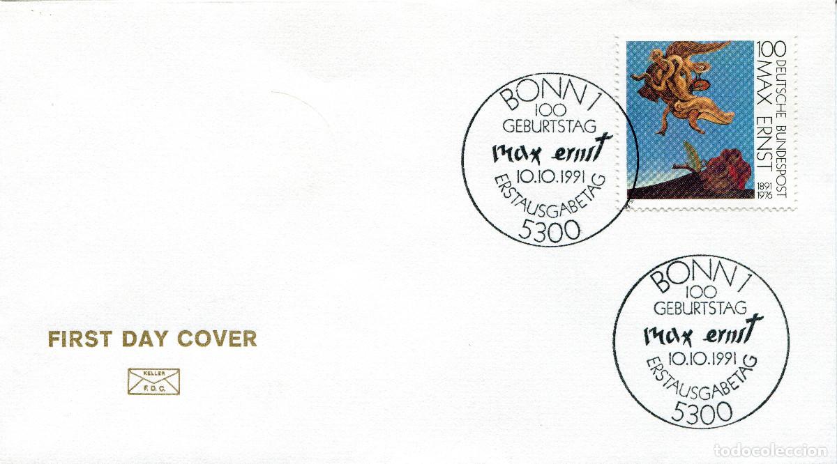 Sellos: ALEMANIA FEDERAL 1991 CARTA FDC MICHEL DE 1569