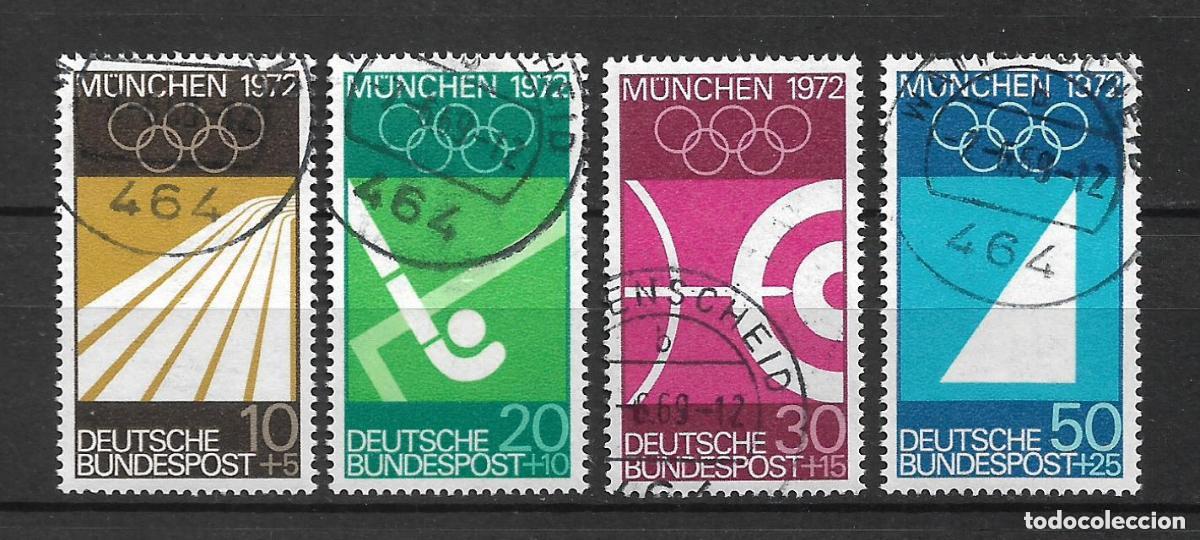 Sellos: alemania 1969 serie completa usado 2.40&euro;- 23/35