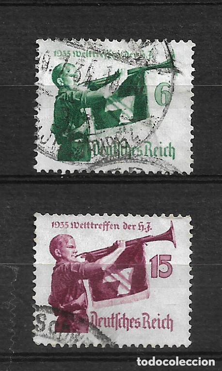 Sellos: alemania reich 1935 michel 584/585 usado 7&euro; - 1/26