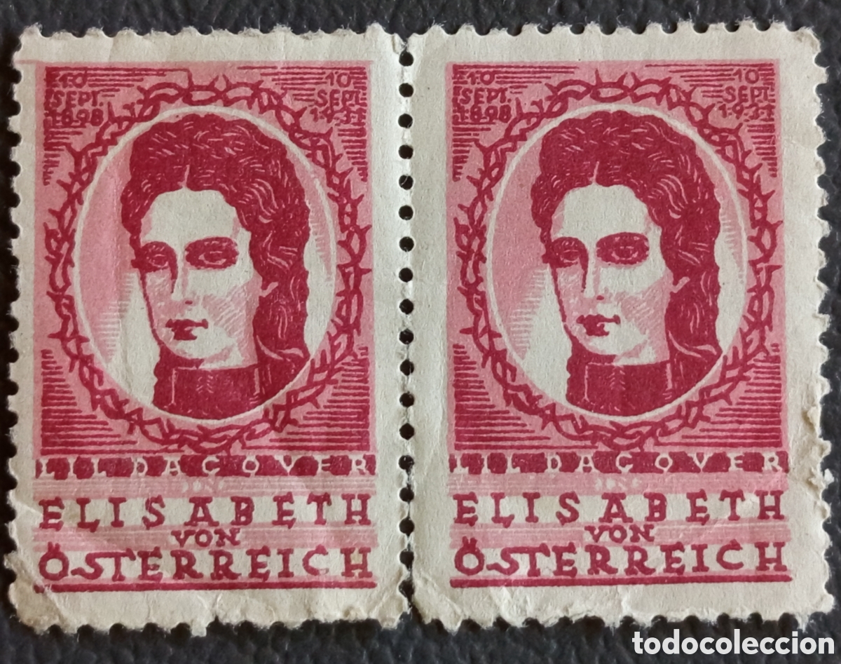 Sellos: Alemania 1931 Poster Stamp Pel&iacute;cula Elisabeth &Ouml;sterreich Lil Dagover Par