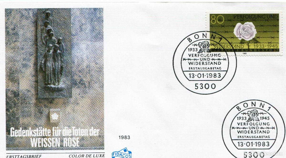 Sellos: ALEMANIA FEDERAL 1983 CARTA FDC MICHEL DE 1163