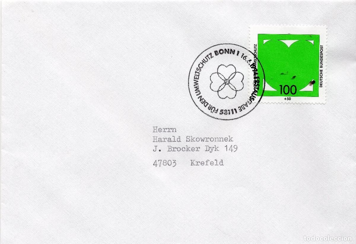 Sellos: ALEMANIA FEDERAL 1994 CARTA FDC MICHEL DE 1737