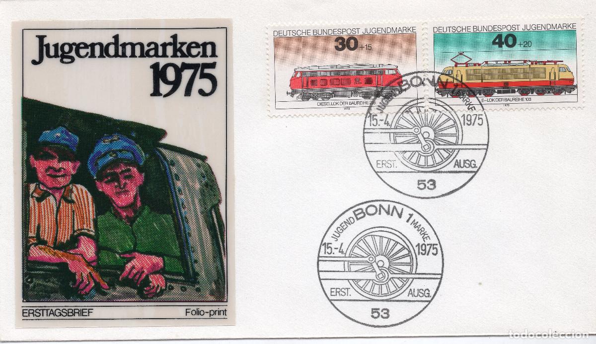 Sellos: ALEMANIA FEDERAL 1975 CARTA FDC MICHEL DE 836-837