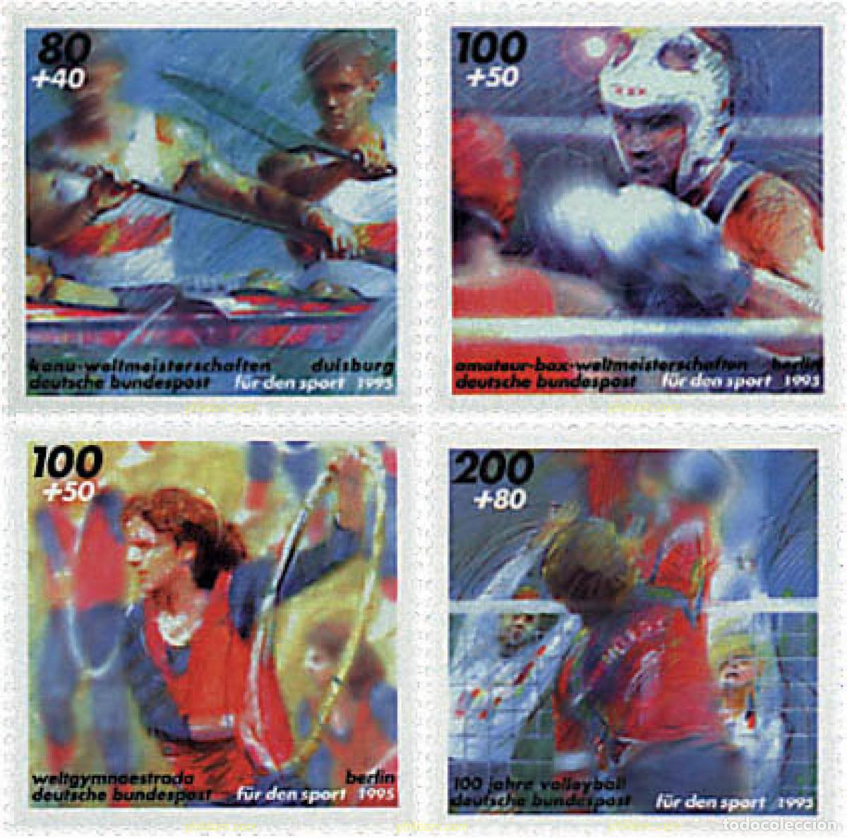 Sellos: 65075 MNH ALEMANIA FEDERAL 1995 COMPETICIONES DEPORTIVAS INTERNACIONALES